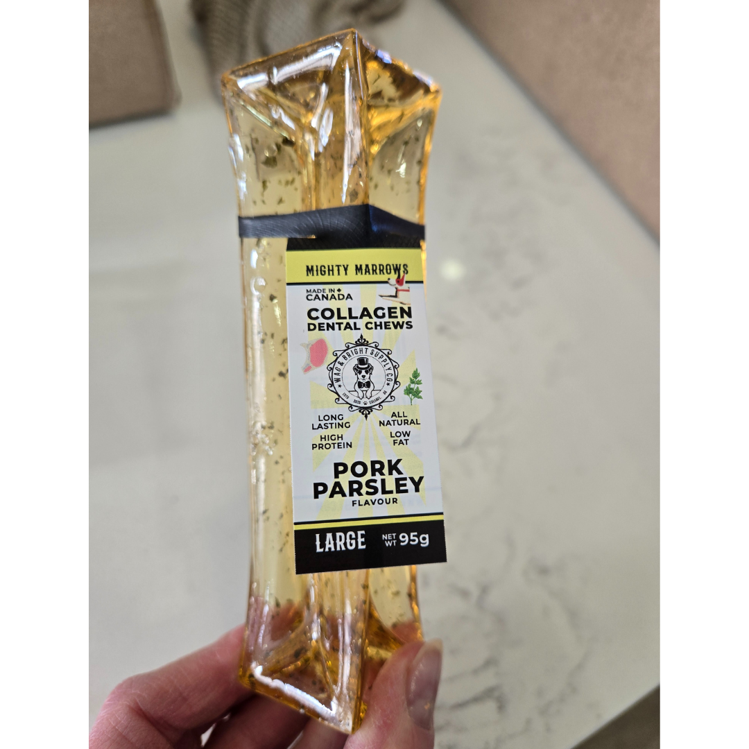 Mighty Marrows Collagen Dental Chew - Pork Parsley