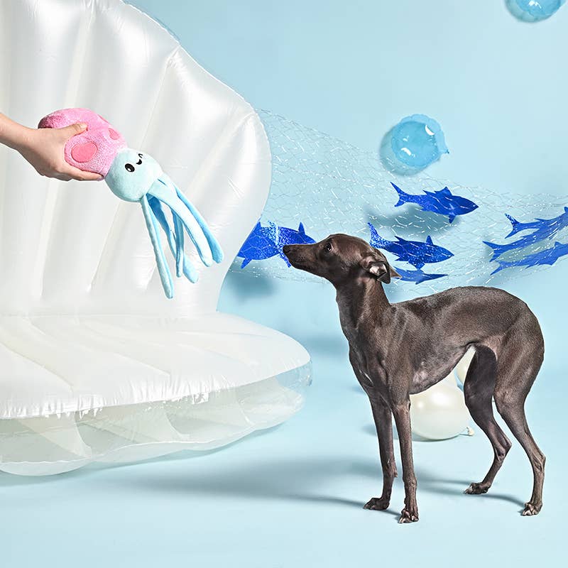 HugSmart Pet - Ocean Pals | Squid - Dog Plush Toy