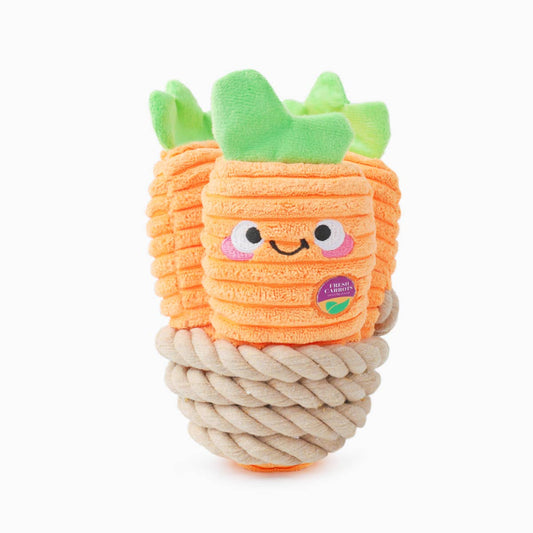 HugSmart Pet - Puppy Garden | Carrot Bunch - Dog Rope  Toy