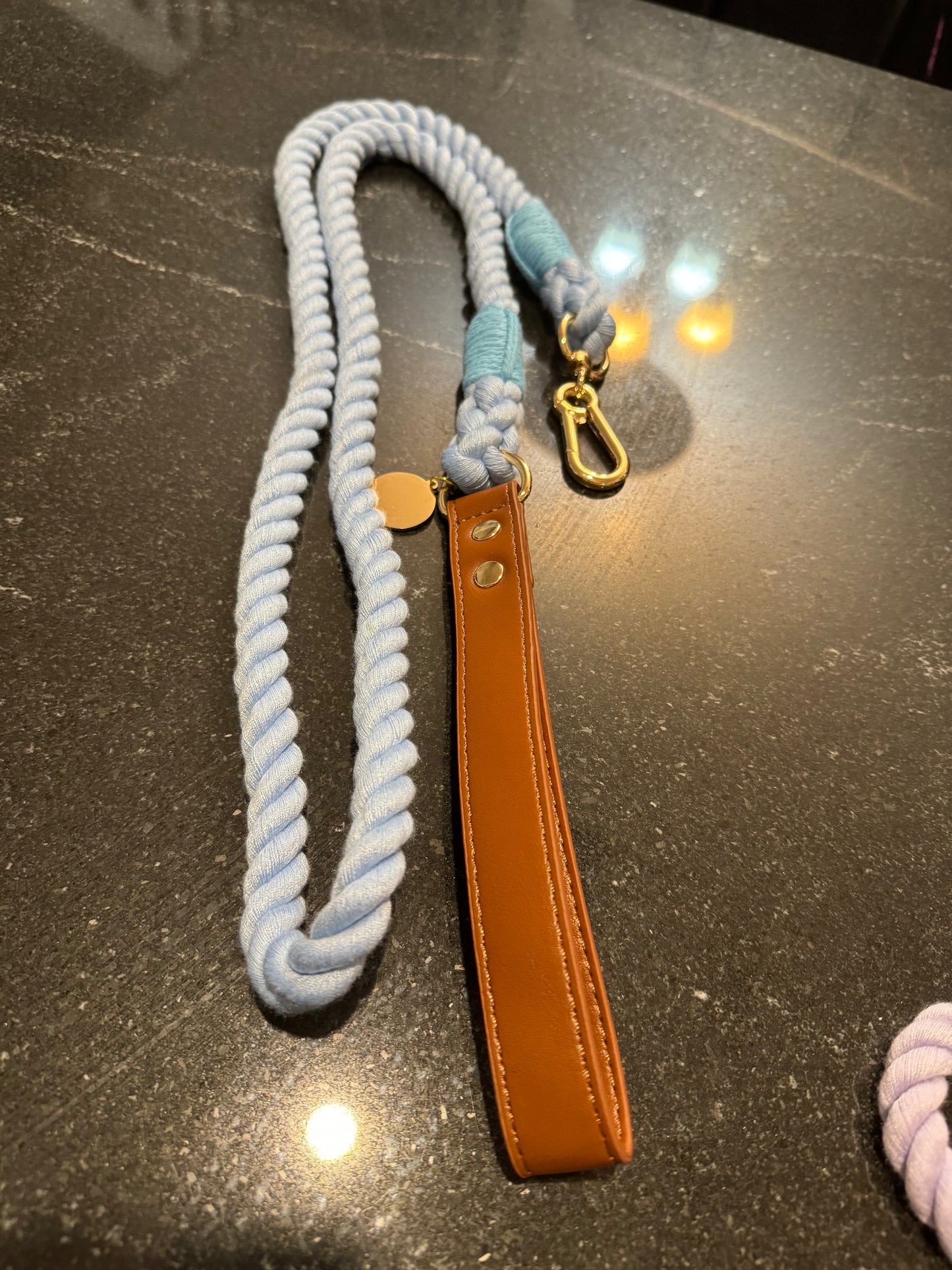 Shades of Grey Rope Leash